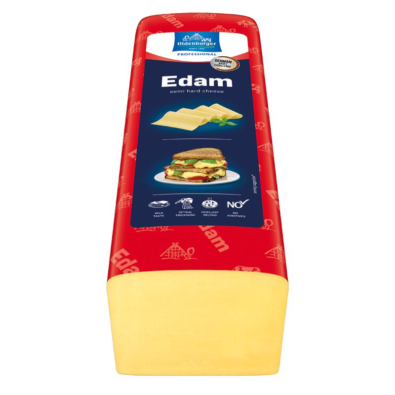 Phô mai Edam hiệu Oldenburger (40% béo) 3kg